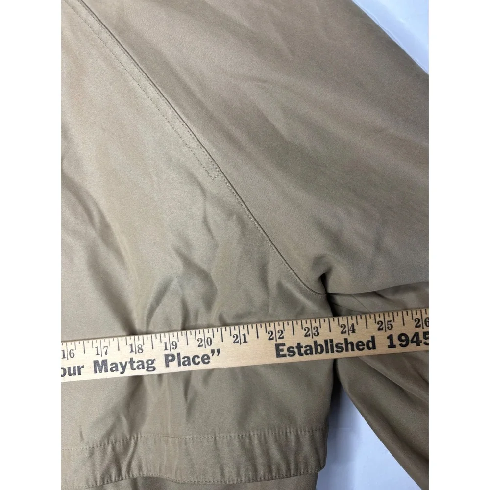 London Fog Mens‎ 42 Long Tan Khaki Trench Coat Belted Removable Liner Overcoat